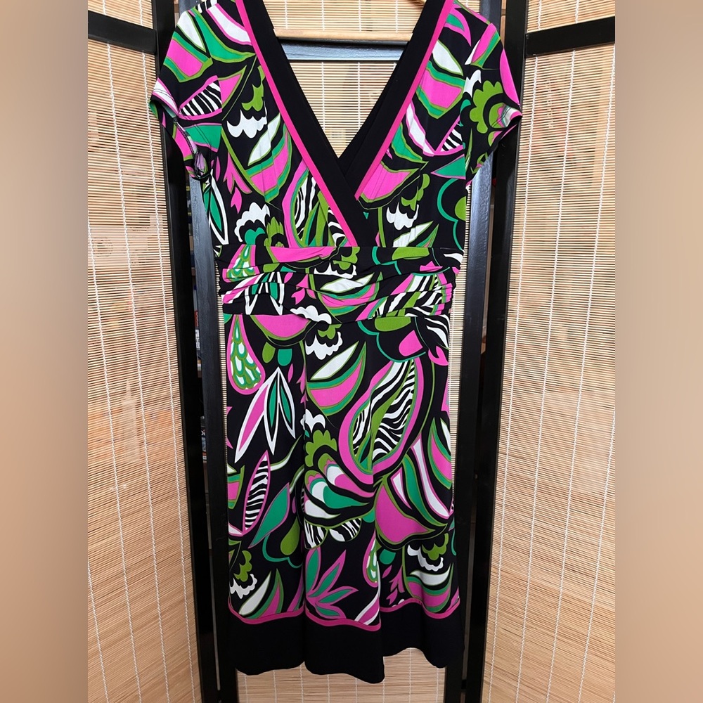 Colorful Abstract Midi Dress